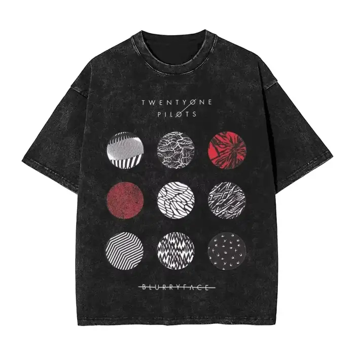 2025 vingt et un pilotes hommes femmes lavé marquage à chaud impression T-Shirt Harajuku coton T-Shi