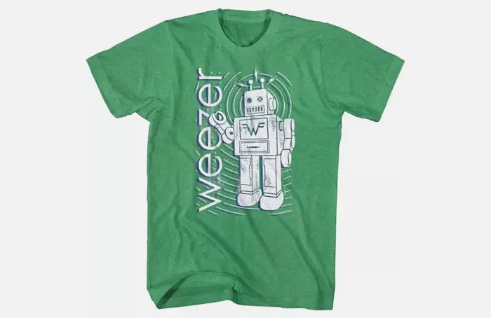 T-shirt Weezer Robot Alternative Rock Band pour fans