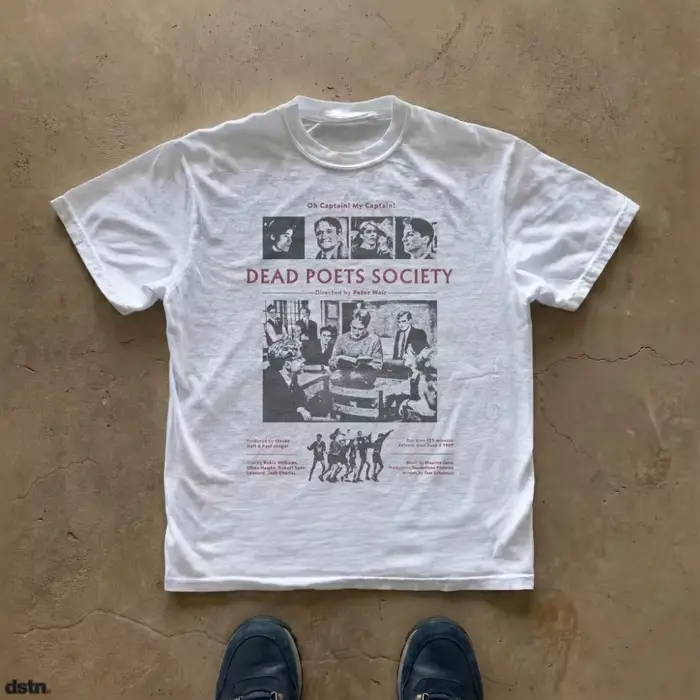 Dead Poets Society Tee Movie Poster Graphic T-Shirt Vêtements
