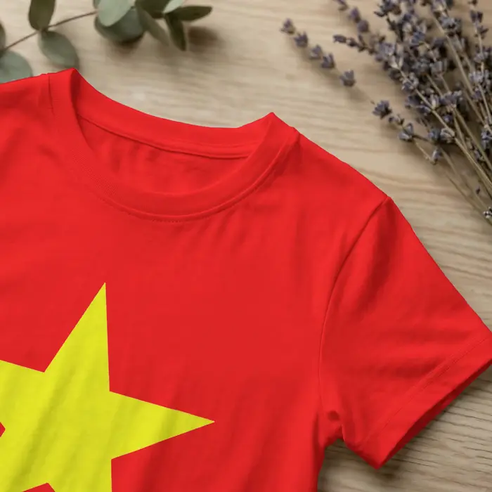 T-shirt pour homme avec drapeau du Vietnam