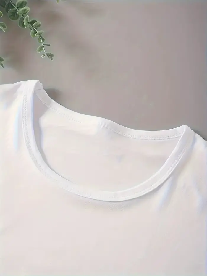 T-Shirts à manches courtes pour femmes, col rond imprimé, respirant, décontracté, à la mode, dessin 