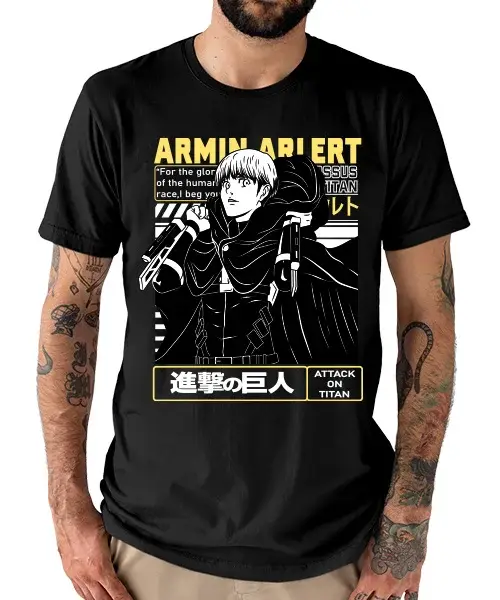 T-shirt pour l'attaque des titans Armin Arlert Batalla Final