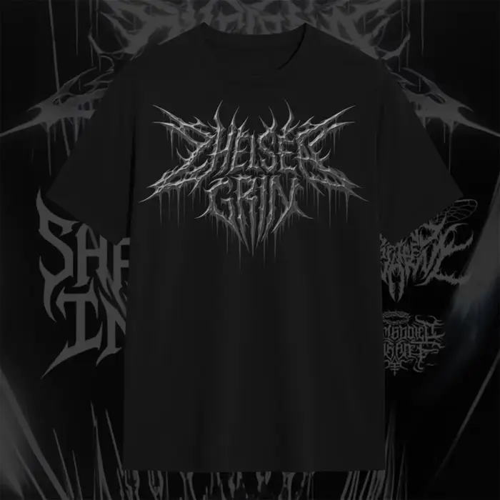 T-Shirt rétro Chelsea Grin Deathcore Band Dark Rock, style européen, en coton, graphique, pour homme