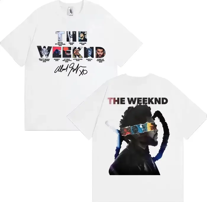 T-shirts The Weeknd After Hours Til Dawn European Tour 2026 pour hommes et femmes