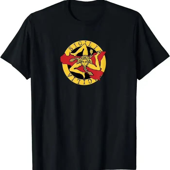 T-shirt drapeau rouge jaune sicilien