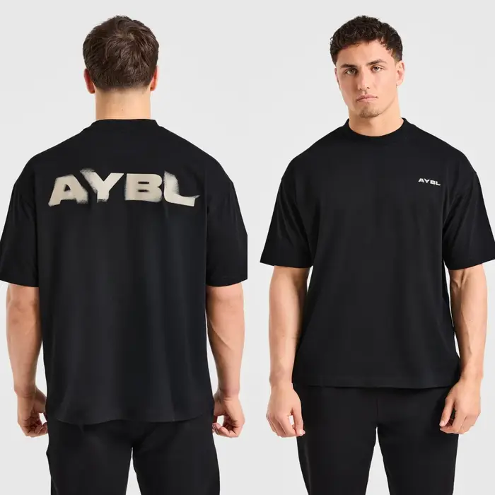 T-shirt en coton avec logo classique noir
