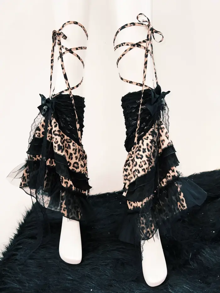 Débardeur imprimé léopard gothique débardeurs Punk débardeurs LolitaTank hauts Kawaii débardeurs vin