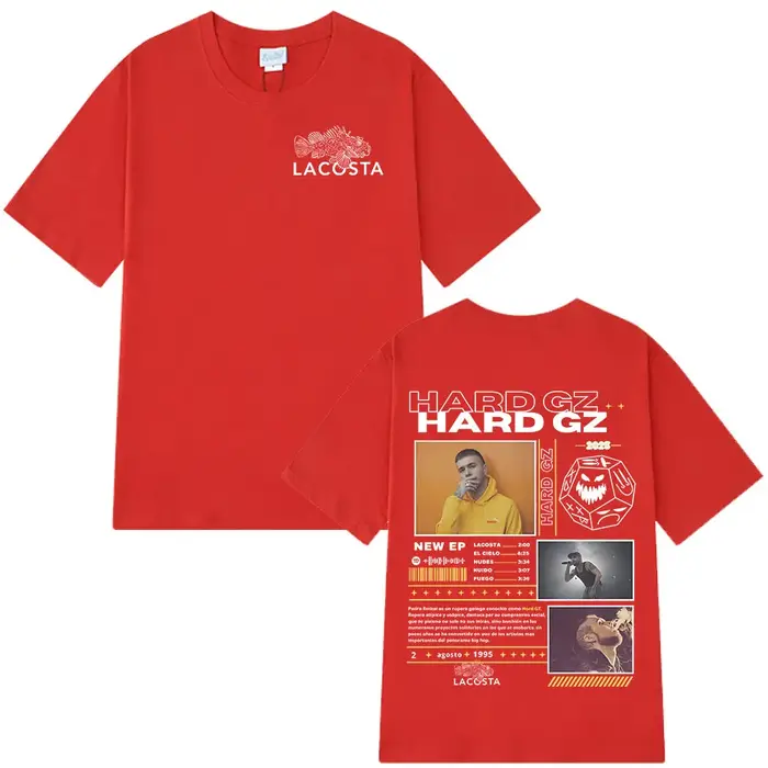 Rappeur dur GZ Tour 2025 Merch T-shirt hommes Hip Hop mode coton à manches courtes T-shirts Vintage 