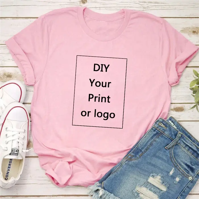 Impression personnalisée loisirs T-Shirt été femmes bricolage votre Photo ou Logo