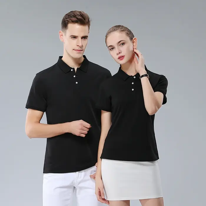Polo personnalisé en soie glacée pour hommes et femmes
