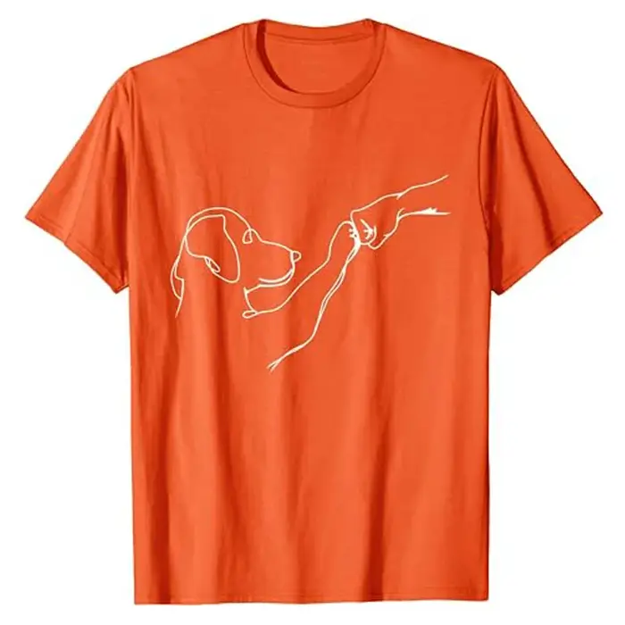 T-shirt graphique Punch Hand Dog and People