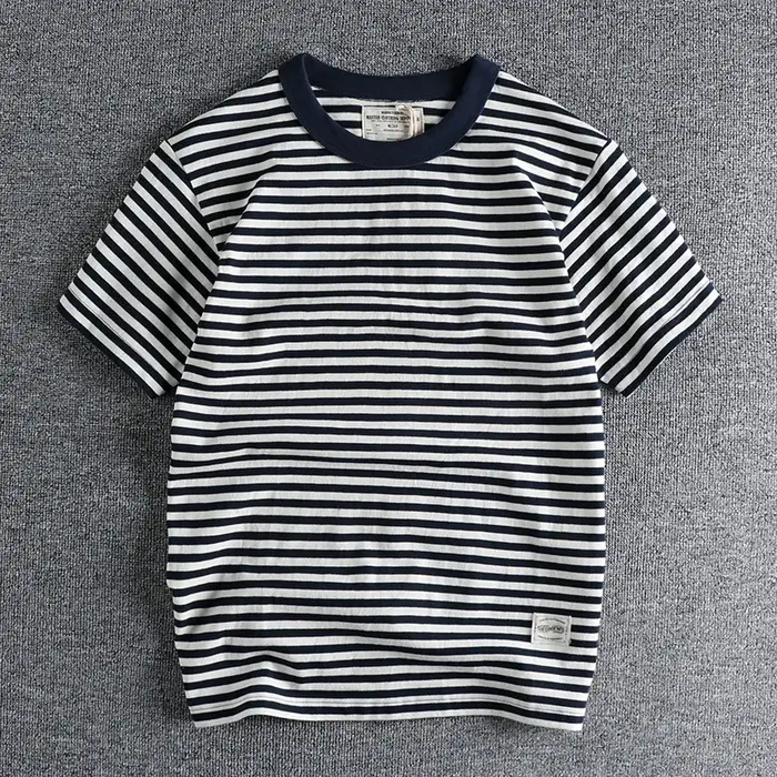 T-shirt rayé vintage pour homme