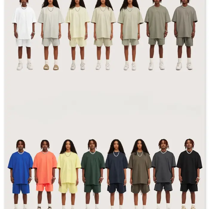 T-shirt ample à manches courtes délavé pour hommes