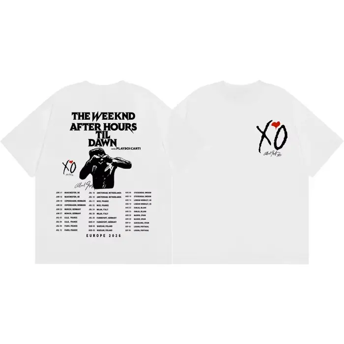 T-shirt graphique The Weeknd After Hours Til Dawn Tour 2026