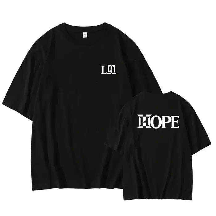 Hope on The Stage Street Kpop Fan Top Hommes Femmes T-Shirt J-HOPE LA World Tour Happy JIN Imprimé graphique O-cou Été