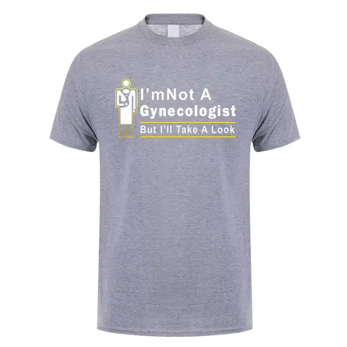 Nouveau T-shirt humoristique « Je ne suis pas gynécologue