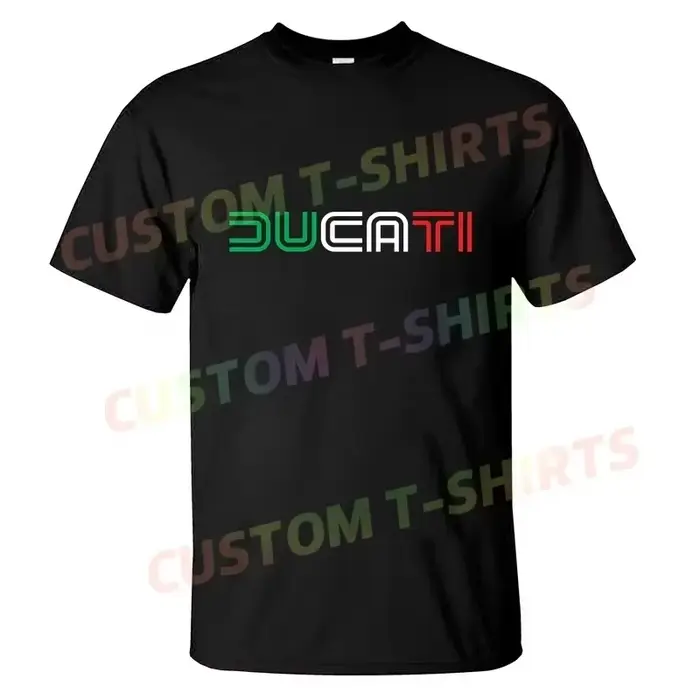 T-shirt décontracté 2026, nouvelle édition limitée, classique rétro, logo Ducatis Corse, t-shirt gra