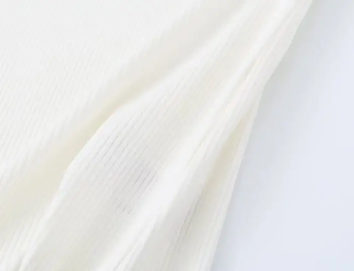 Débardeur sans manches pour femme - Gilet côtelé à col rond avec broderie Chili