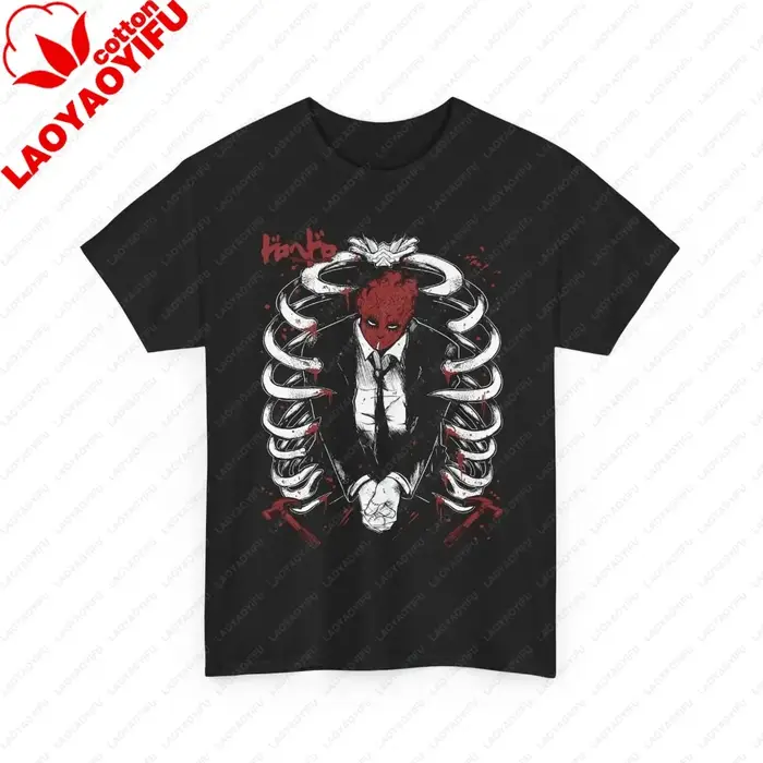 T-shirt Dorohedoro Shin Anime, T-shirt graphique manga sombre, T-shirt gothique pour les amateurs d'