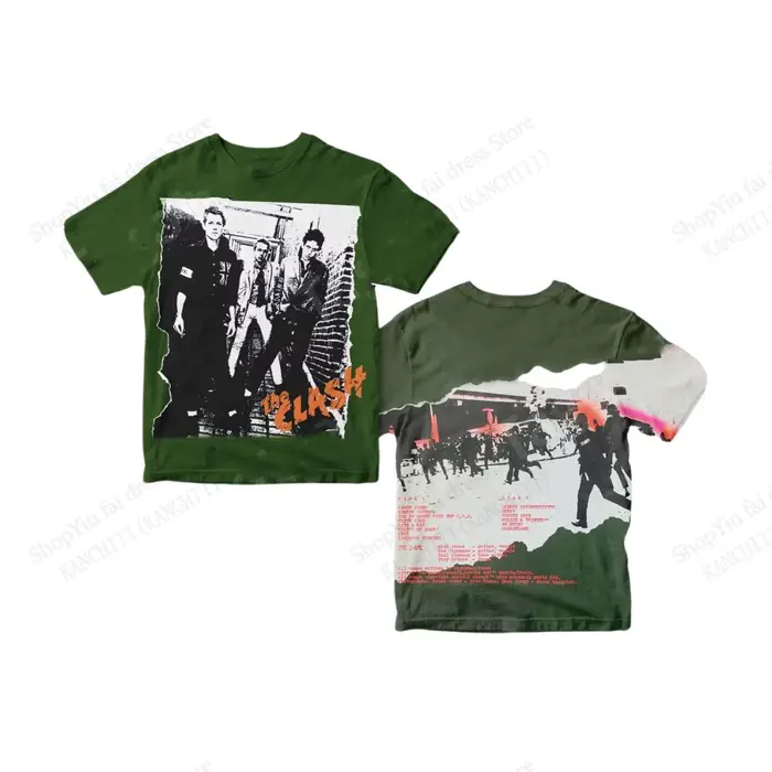 Nouveau groupe de Rock classique l'album clash impression 3D T-shirt hommes femmes mode à manches courtes