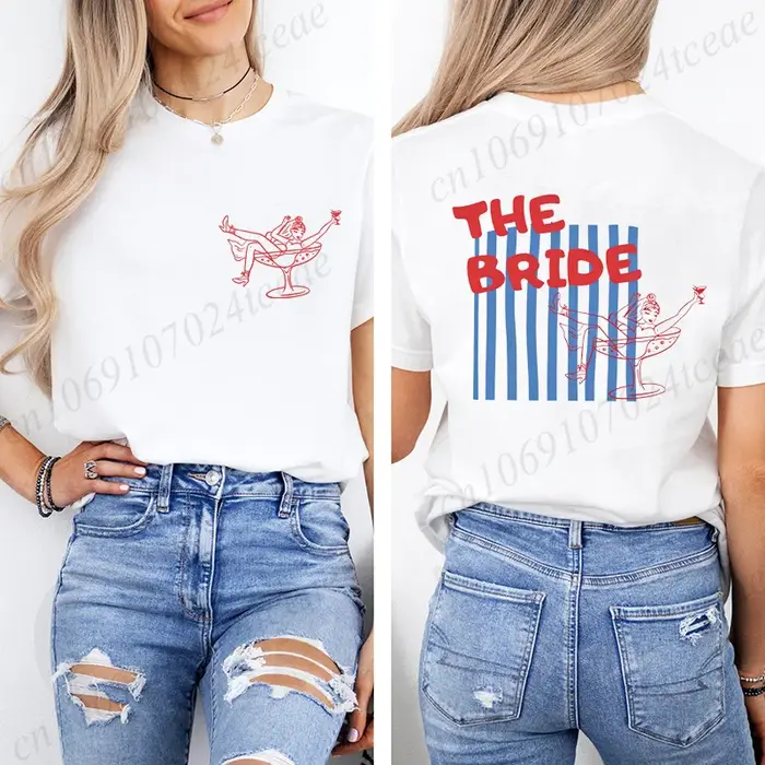 T-shirt de fête prénuptiale The Bride Club pour femme