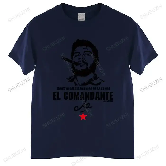 T-shirt en coton Che Guevara EL COMANDANTE pour hommes
