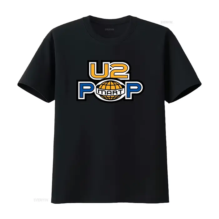 T-shirt de concert de la groupe de pop rock U2 2016 pour hommes et femmes, élégant, confortable, vin
