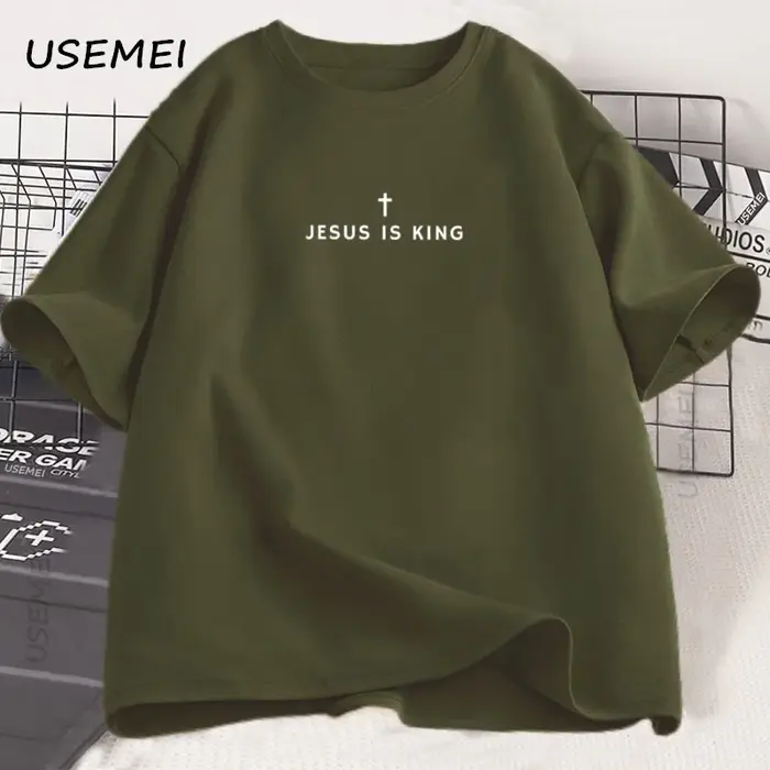 Jésus est roi chrétien T-Shirt hommes femmes