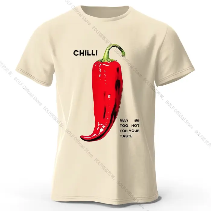 T-Shirt Chili Pepper épicé 100% coton, T-Shirt graphique chaud rouge audacieux pour hommes et femmes