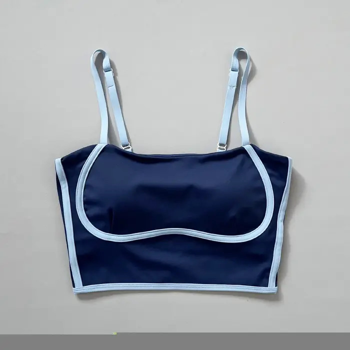 Nouveau débardeur de sport pour femme avec coussinets de soutien-gorge intégrés pour la course à pied