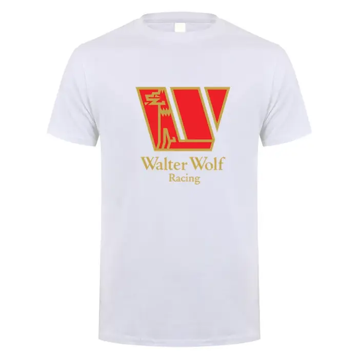 Walter Wolf Racing t-shirt été hommes coton à manches courtes T-shirts drôle
