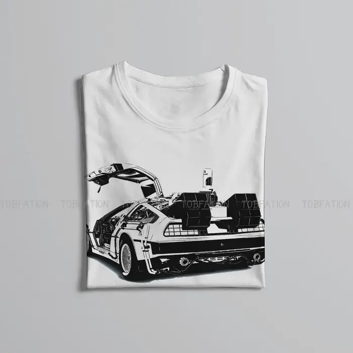 T-shirt dos to the Future Delorean Vector pour hommes