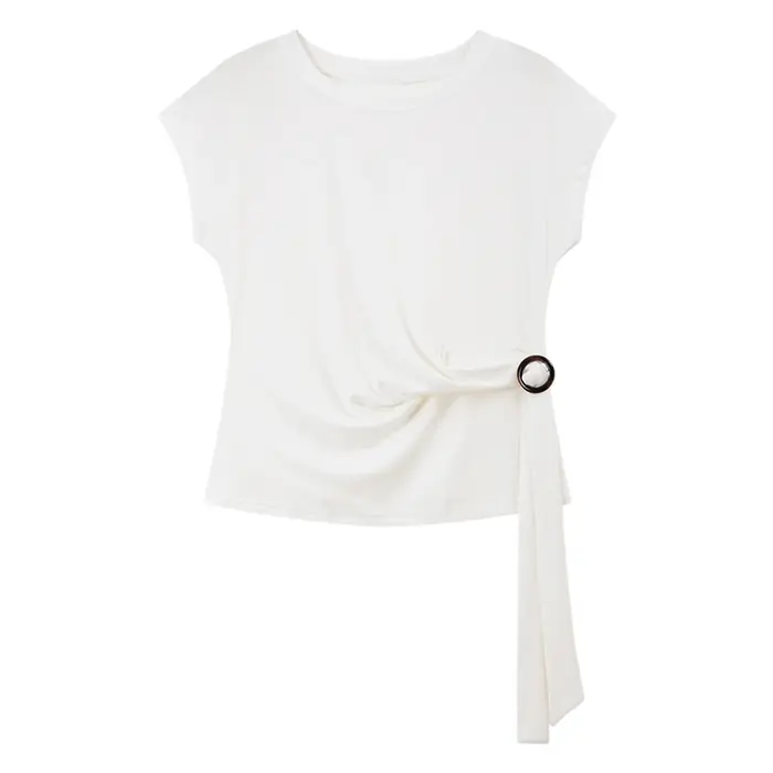 T-shirt VIMLY pour femme en Lyocell à manches courtes