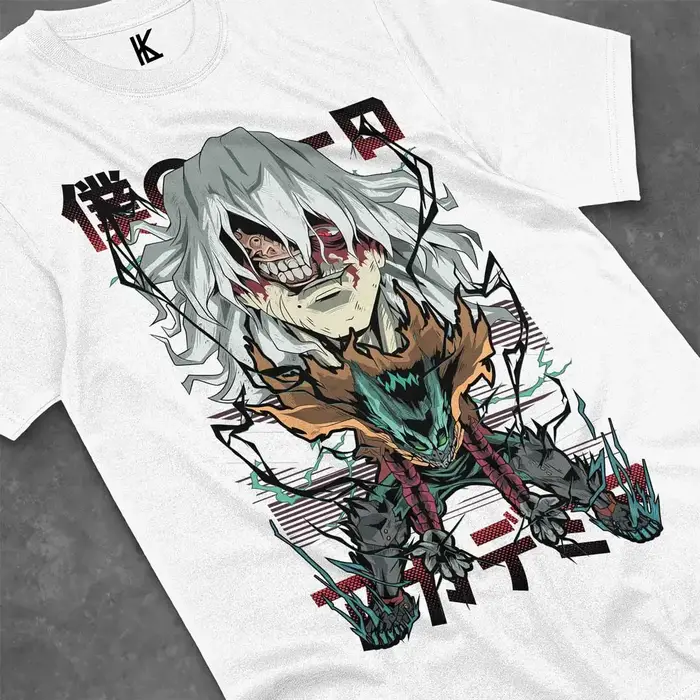 T-shirt Deku Vs Tomura, vêtement en coton, Katsuki Midoriya ShPain