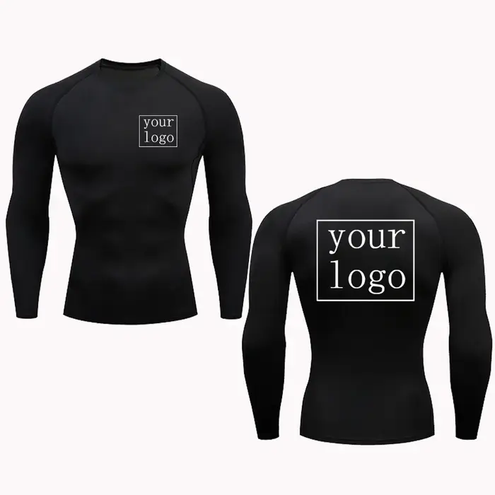 T-shirt de compression personnalisé pour hommes et femmes
