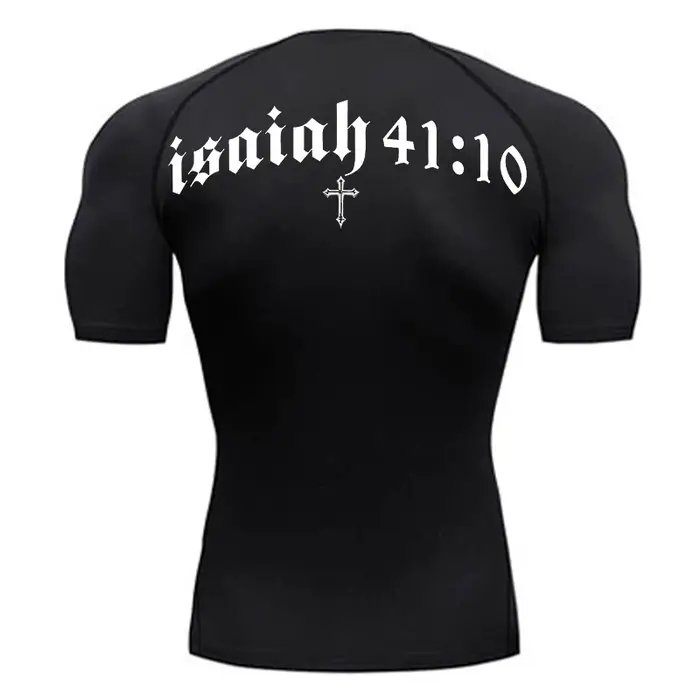 Chemise de compression graphique Bible Cross pour hommes