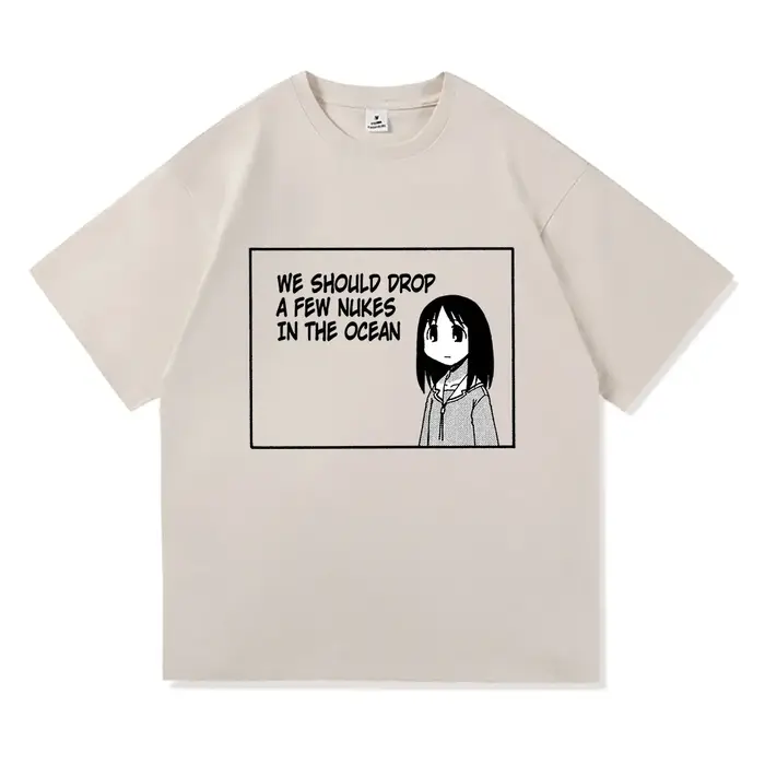Azumanga Daioh t-shirt mode hommes/femmes Harajuku mignon Anime fille citation