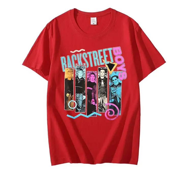 Vintage classique années 90 Backstreet Boys Rock Band graphique T-Shirt unisexe Punk