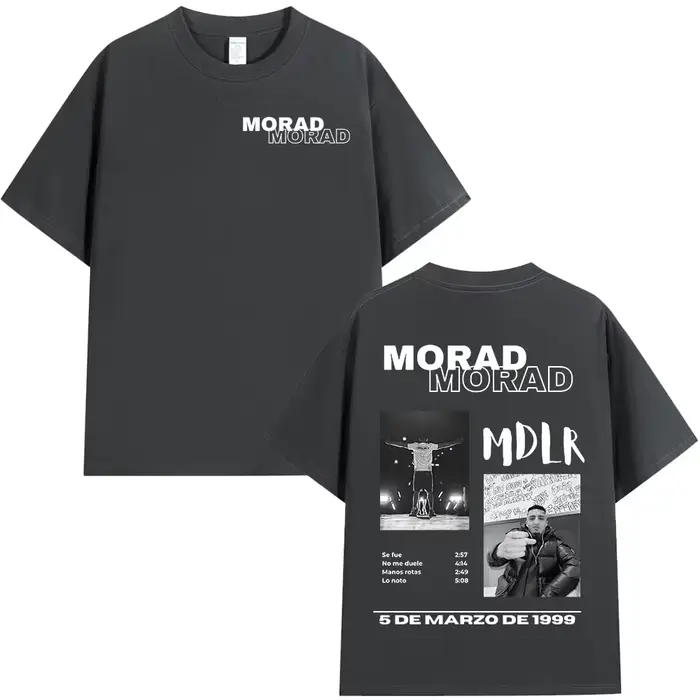 T-shirt Singer Rap Morad MDLR Tour Album pour hommes et femmes