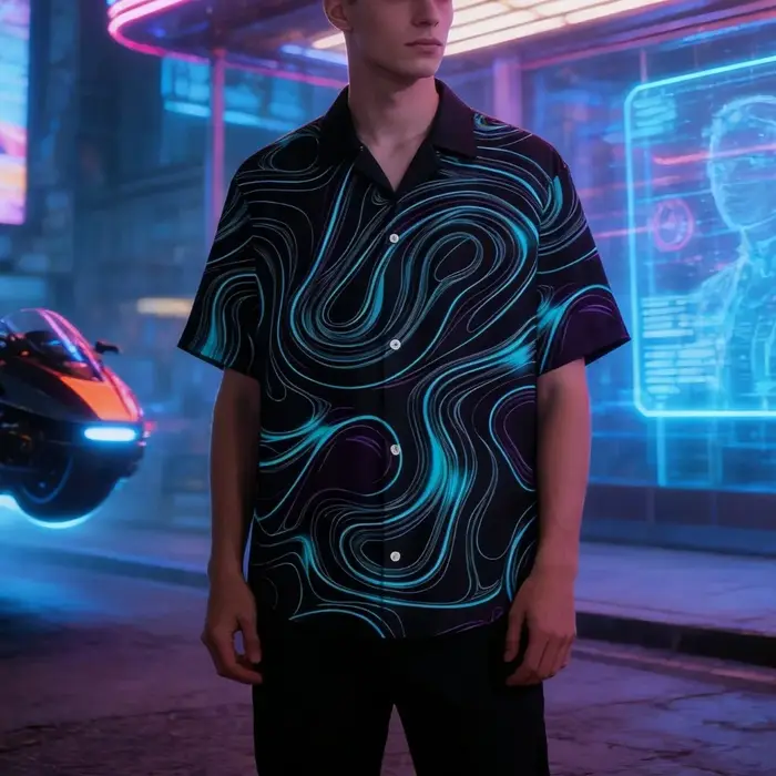Chemise à manches courtes pour homme