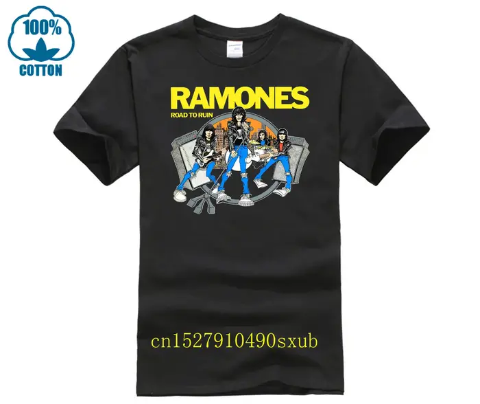 GILDAN t-shirt décontracté homme Ramones Nouvelle Mode 2017 Brandfashion Imprimer Slim Fit