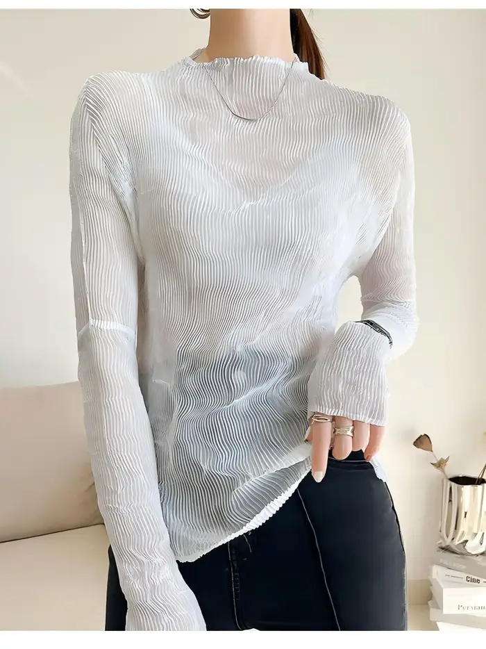 Haut plissé ultra-fin Miyake