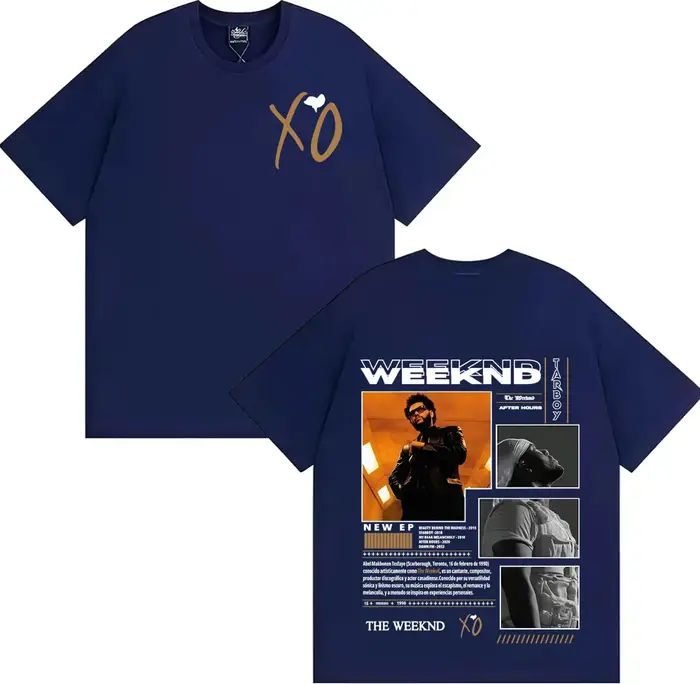 Rétro The Weeknd After Hours Album T-shirts graphiques pour hommes Vintage années 90 Hip Hop gothique T-shirt