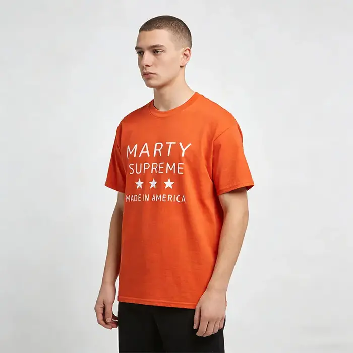 T-shirt en coton orange Marty Supreme