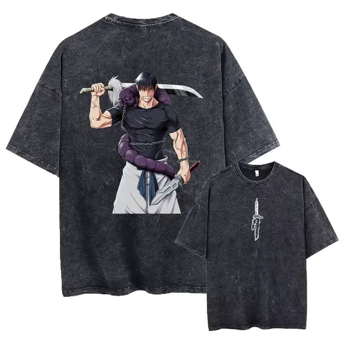 Fushigflats-T-shirt imprimé Toji pour hommes et femmes