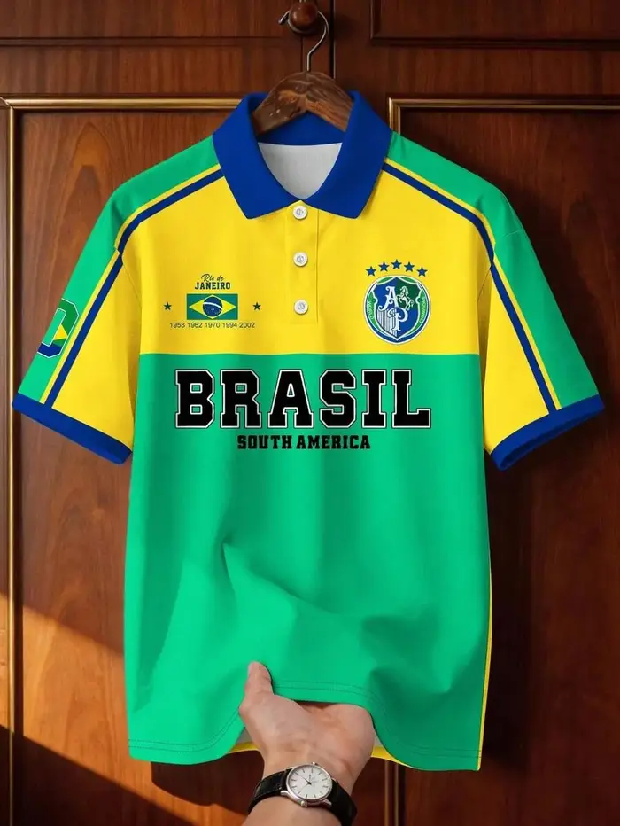 Polo de rugby brésilien rétro