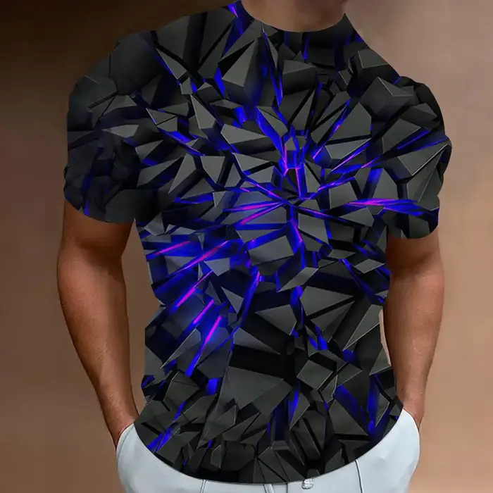 T-shirts de mode pour hommes ligne 3d imprimé vêtements