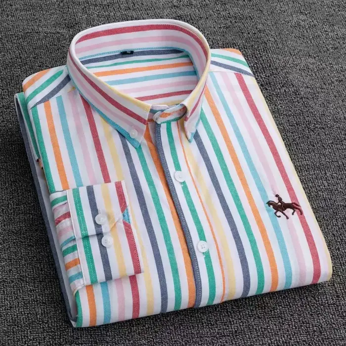 Chemises Oxford à manches longues pour hommes