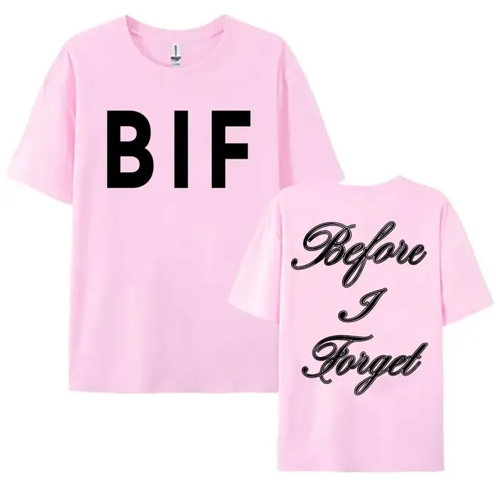 T-shirt unisexe imprimé avec le design de l'album TKL Before I Forget