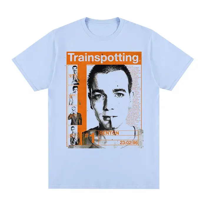 Trainspotting t-shirt Vintage nouveau Portrait rétro Design classique britannique populaire coton ho